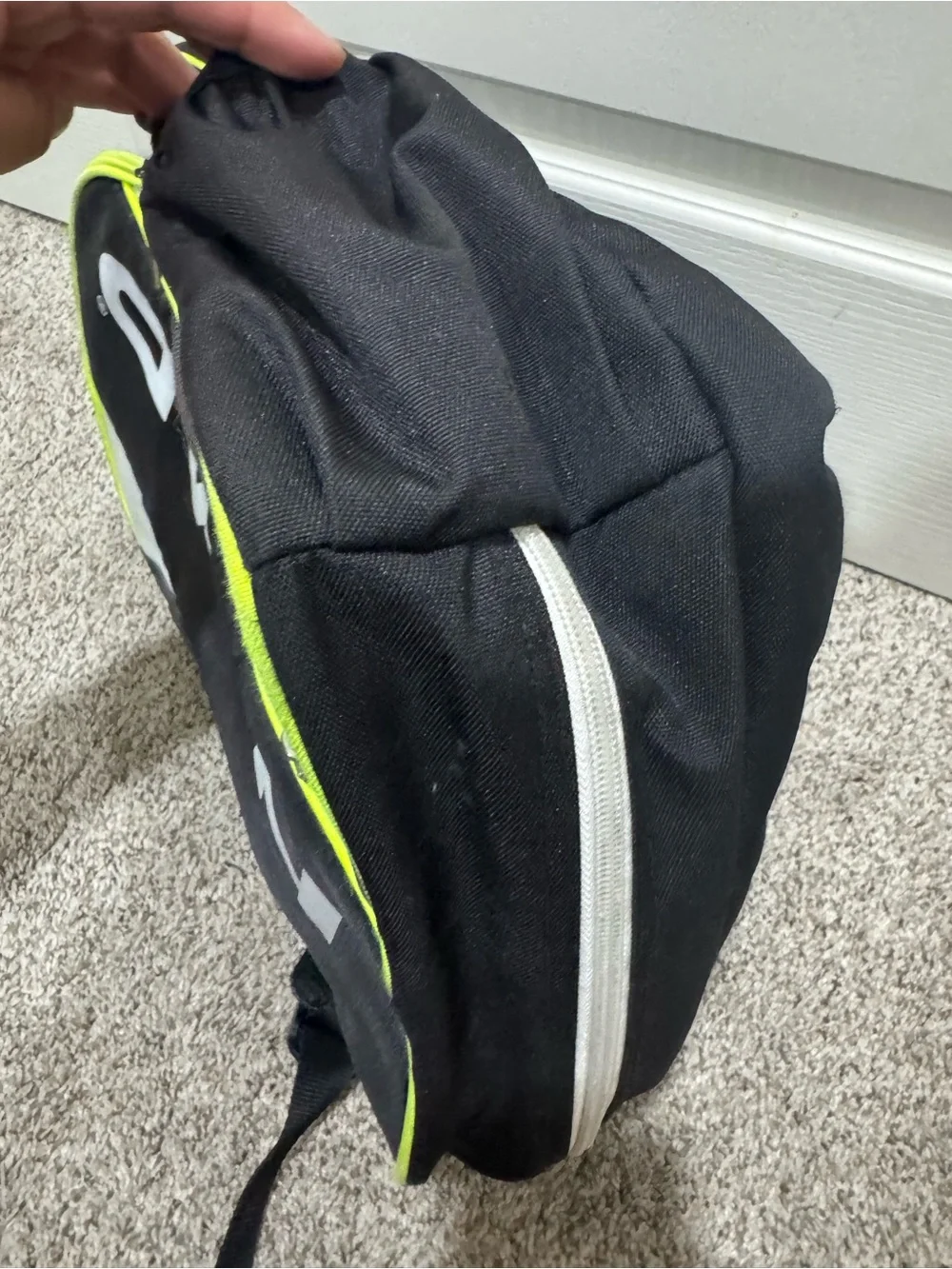 HEAD Tennis Backpack Black Gray Neon Yellow Racquet Sports School Travel
